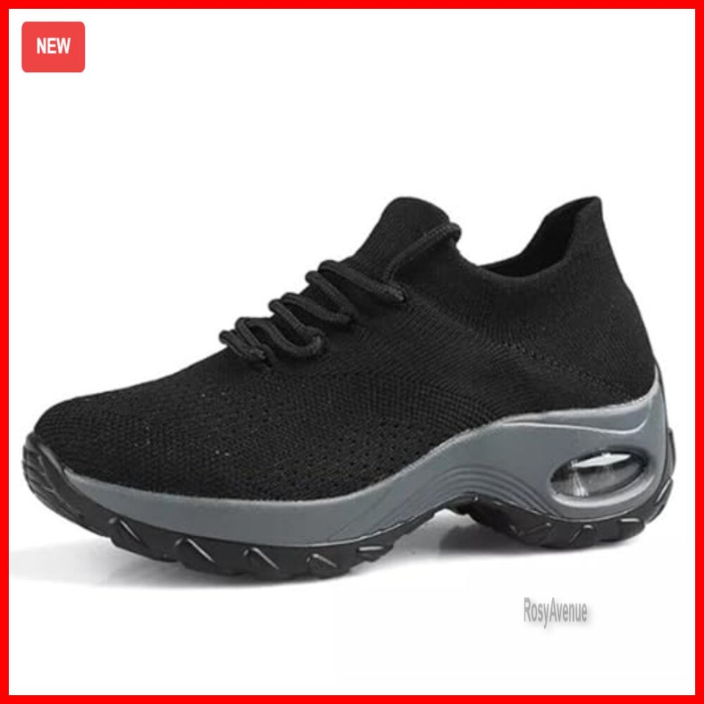 Women's Orthopedic Sneakers with Arch Support Air Cushion Walking Running Shoes - Picture 5 of 7
